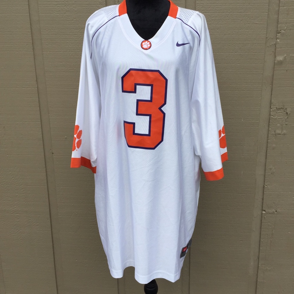 Men’s Authentic Nike Team #3 Clemson Tigers Jersey - Picture 4 of 15